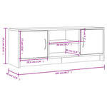Tv-Benk Svart 102X30X37,5 Cm Konstruert Tre