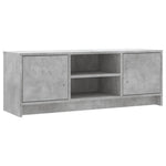 Tv-Benk Betonggrå 102X30X37,5 Cm Konstruert Tre