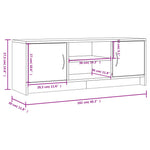 Tv-Benk Betonggrå 102X30X37,5 Cm Konstruert Tre