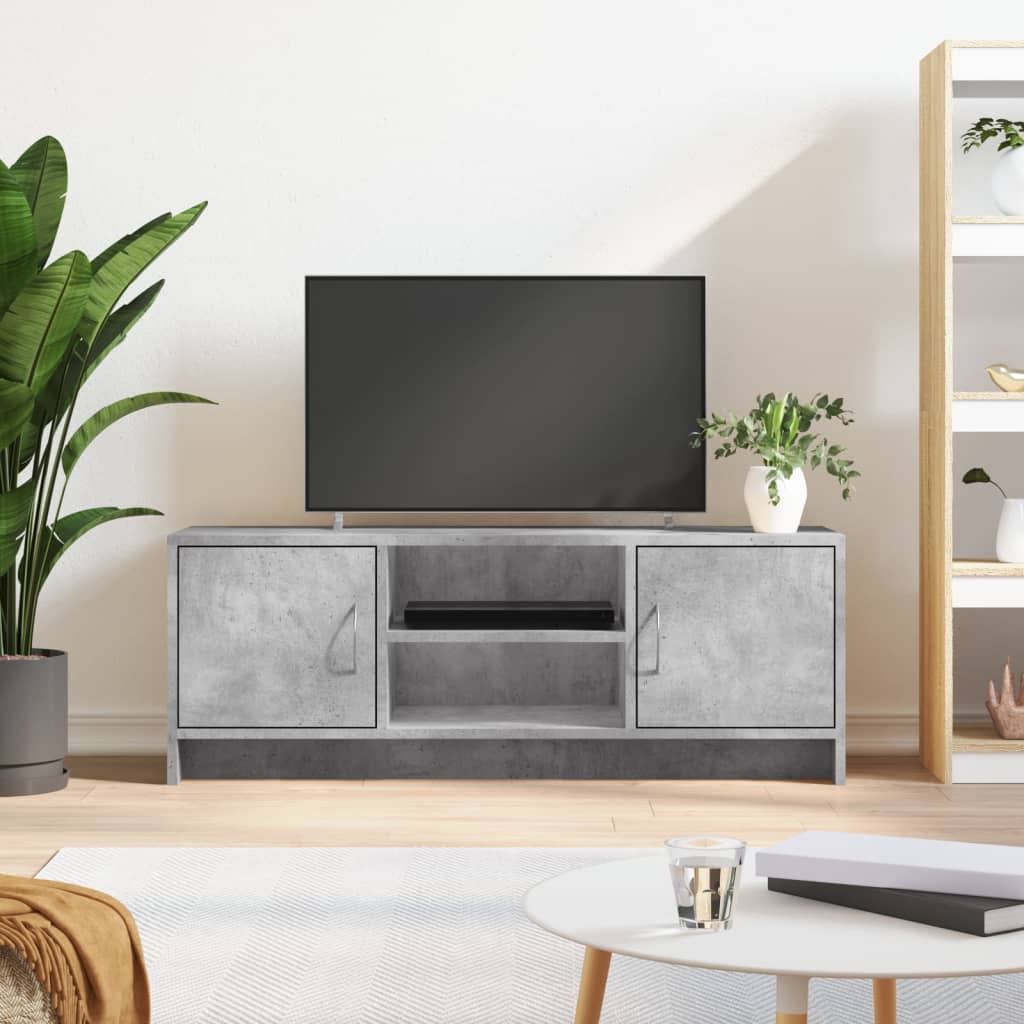 Tv-Benk Betonggrå 102X30X37,5 Cm Konstruert Tre