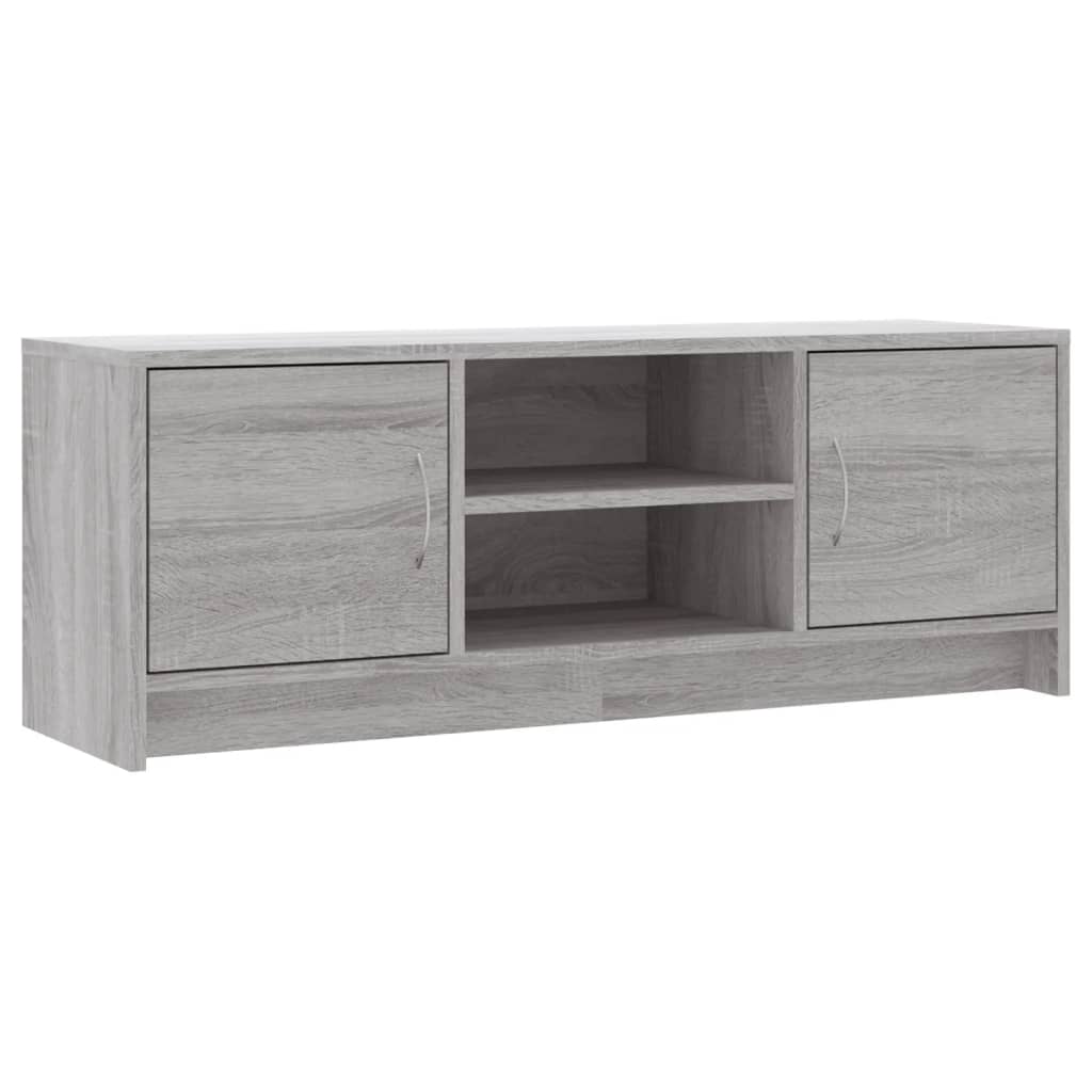 Tv-Benk Grå Sonoma 102X30X37,5 Cm Konstruert Tre