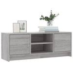 Tv-Benk Grå Sonoma 102X30X37,5 Cm Konstruert Tre
