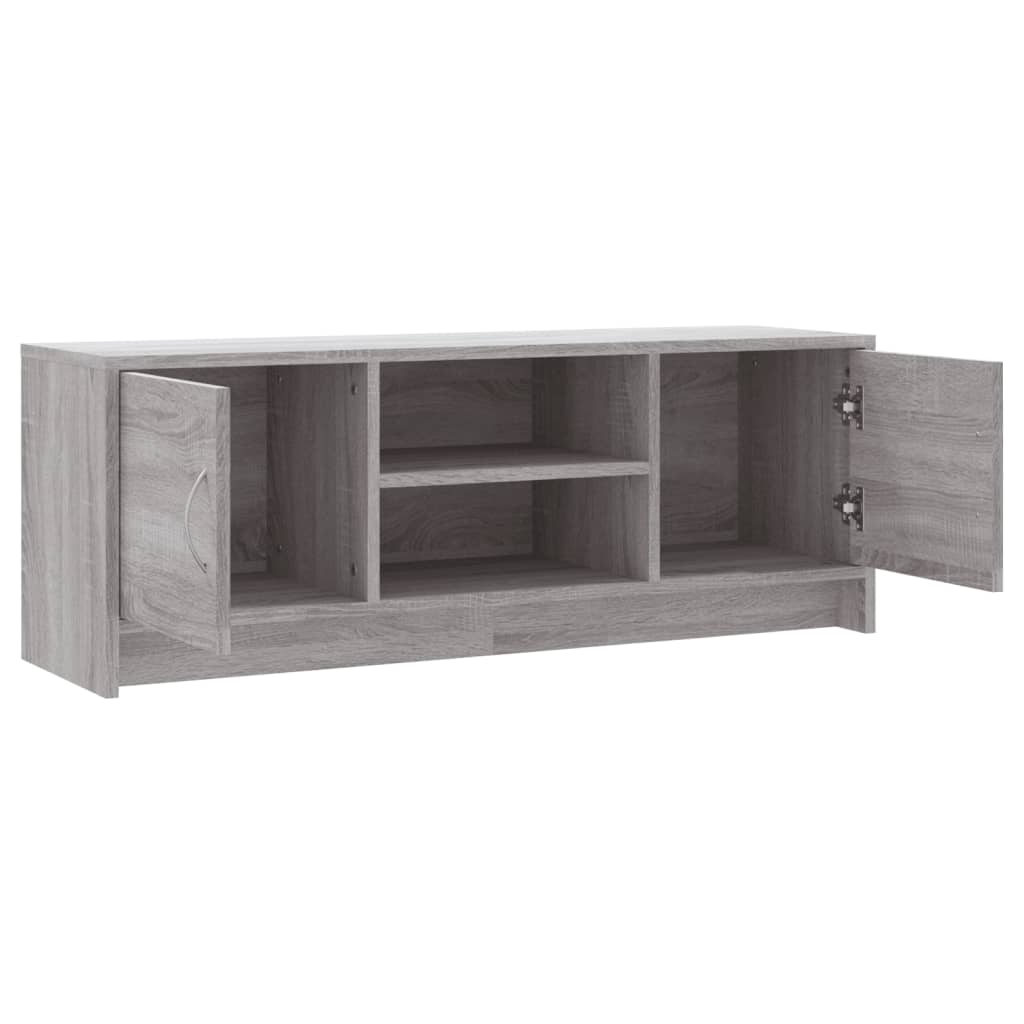 Tv-Benk Grå Sonoma 102X30X37,5 Cm Konstruert Tre