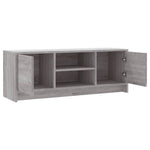 Tv-Benk Grå Sonoma 102X30X37,5 Cm Konstruert Tre