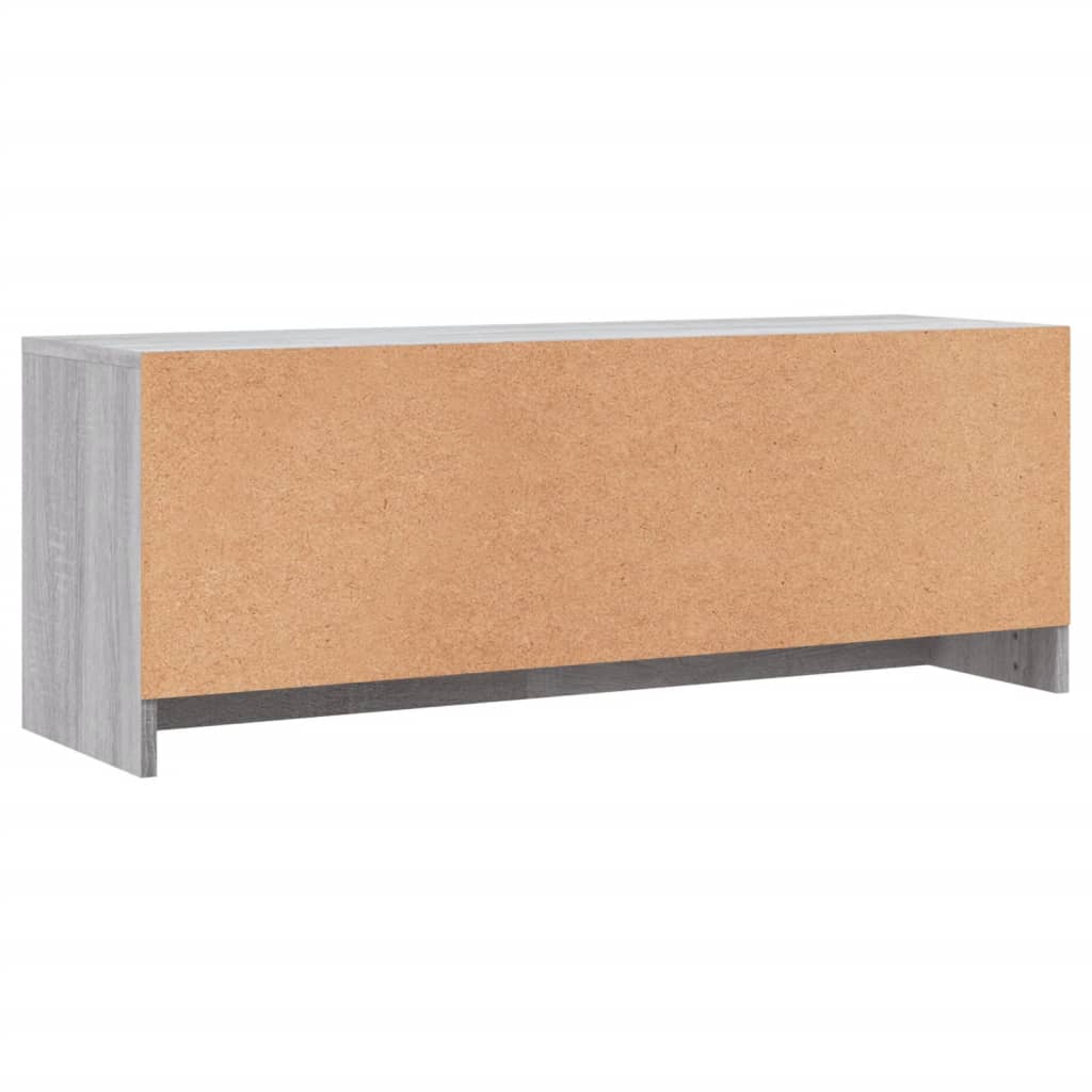 Tv-Benk Grå Sonoma 102X30X37,5 Cm Konstruert Tre