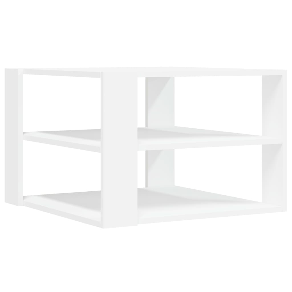 Salongbord Hvit 59,5X59,5X40 Cm Konstruert Tre