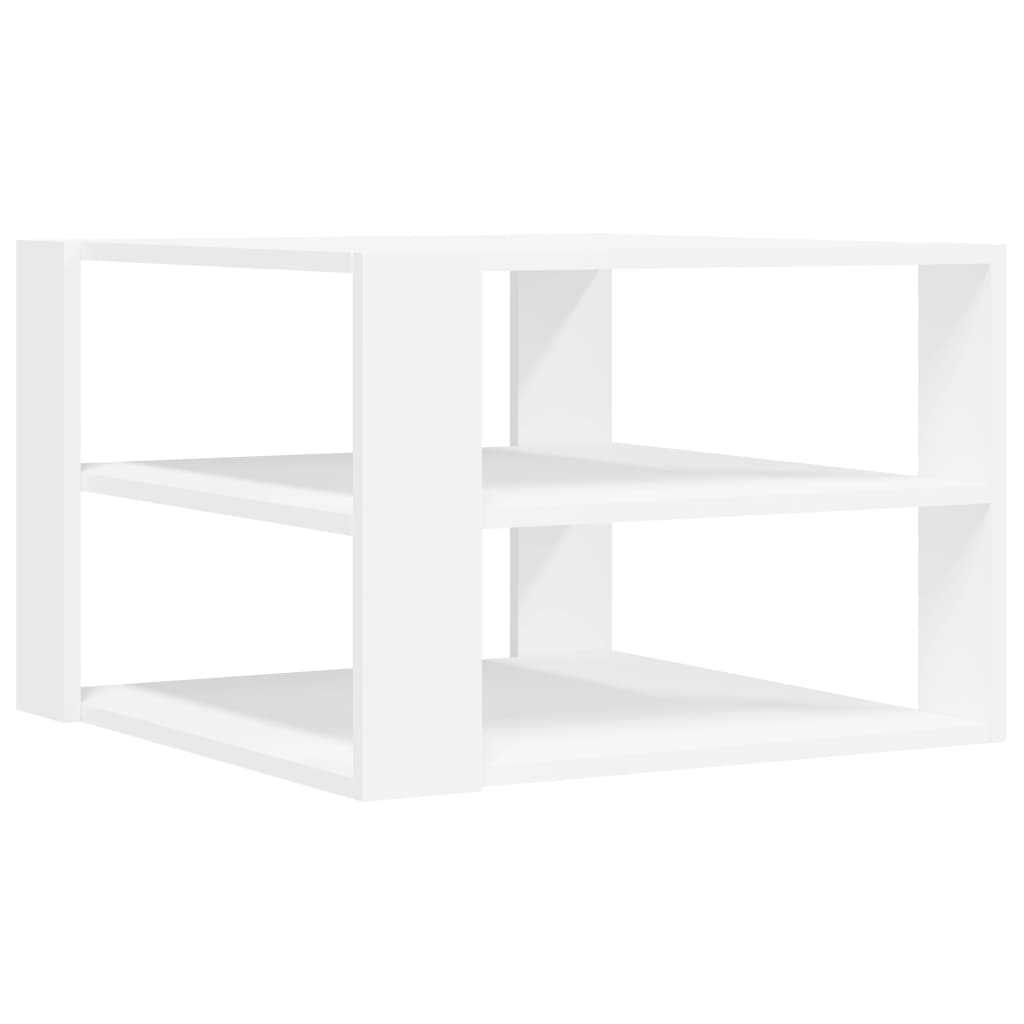 Salongbord Hvit 59,5X59,5X40 Cm Konstruert Tre