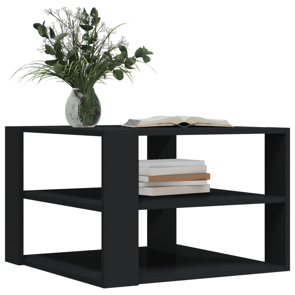 Salongbord Svart 59,5X59,5X40 Cm Konstruert Tre
