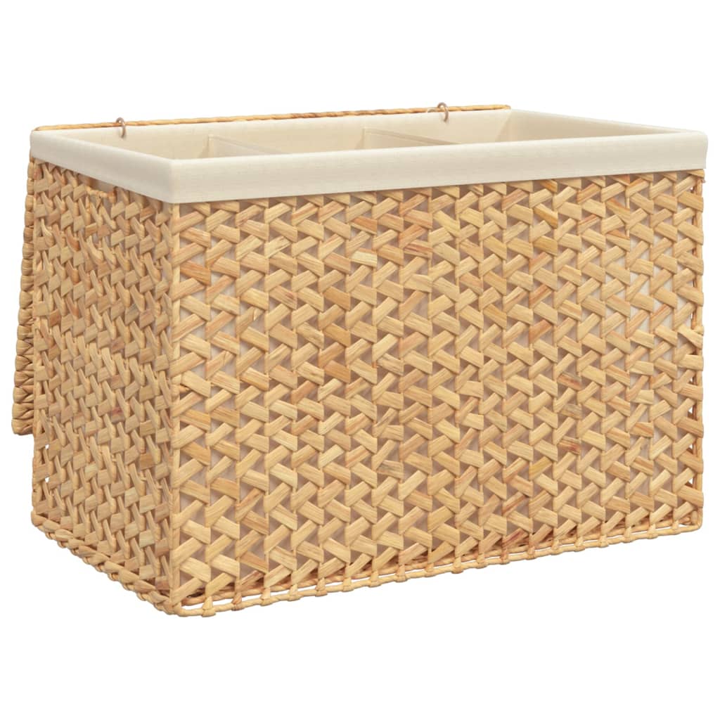 Skittentøyskurv Med 3 Seksjoner 75X42,5X52 Cm Vannhyasint