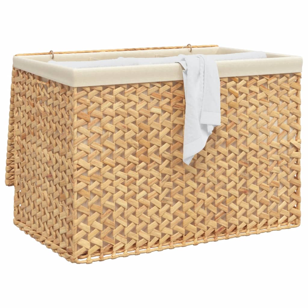 Skittentøyskurv Med 3 Seksjoner 75X42,5X52 Cm Vannhyasint