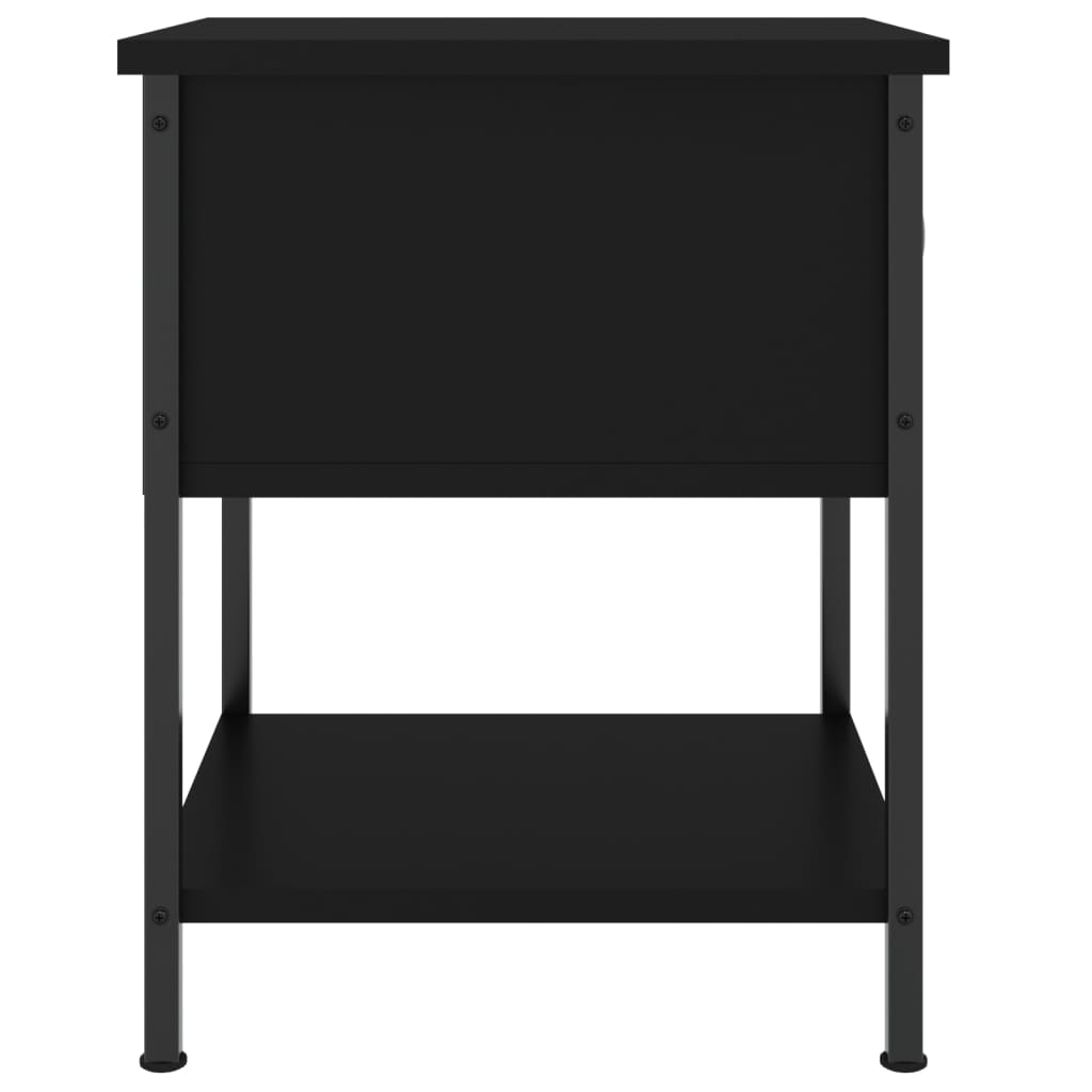 Nattbord Svart 34X35,5X45 Cm Konstruert Tre