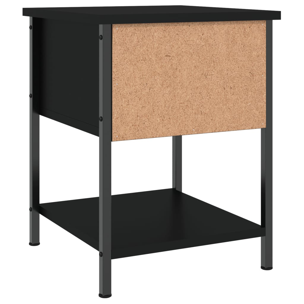 Nattbord Svart 34X35,5X45 Cm Konstruert Tre