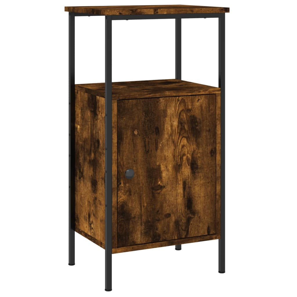 Nattbord 2 Stk Røkt Eik 41X31X80 Cm Konstruert Tre