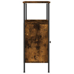 Nattbord 2 Stk Røkt Eik 41X31X80 Cm Konstruert Tre