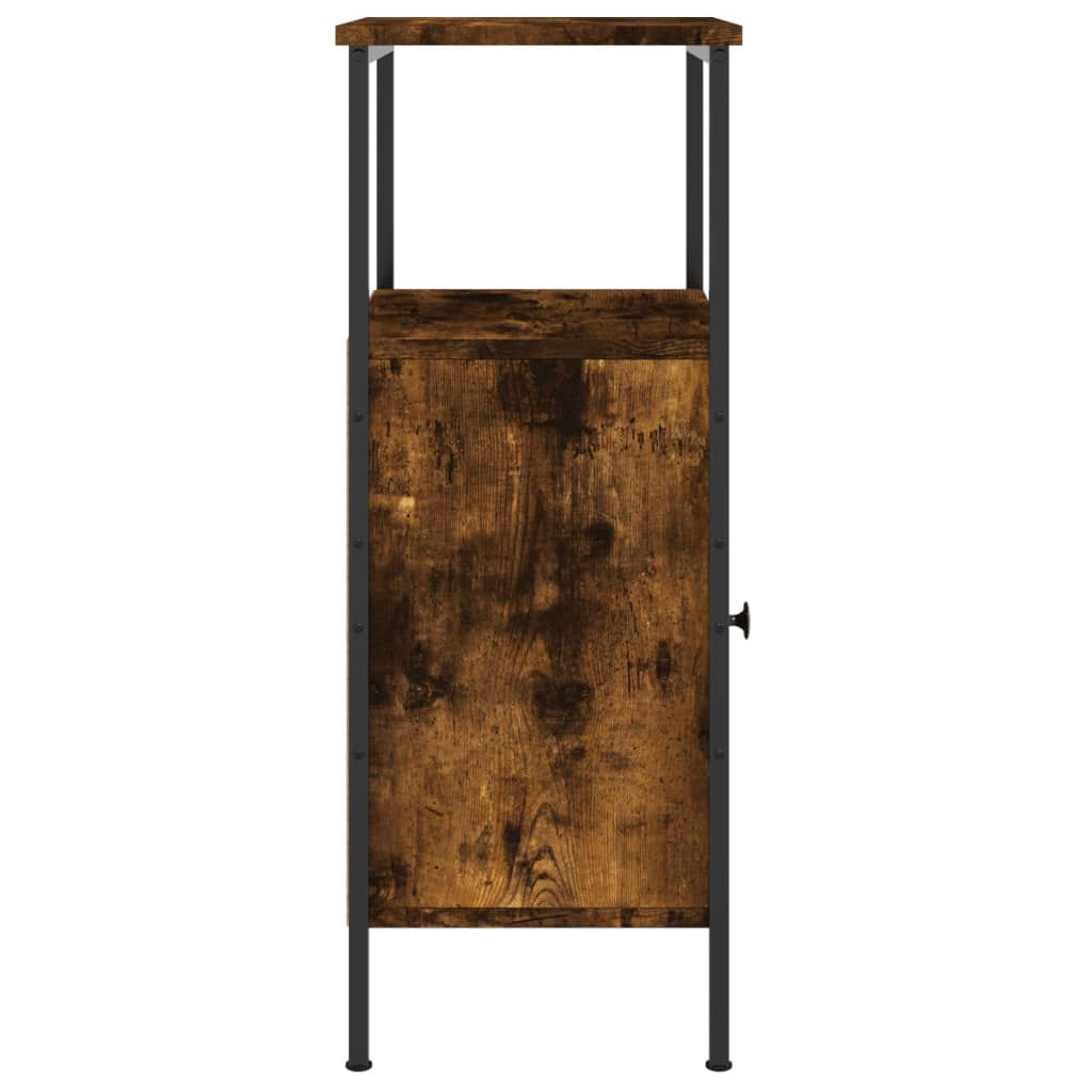 Nattbord 2 Stk Røkt Eik 41X31X80 Cm Konstruert Tre