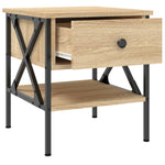 Nattbord Sonoma Eik 40X42X45 Cm Konstruert Tre