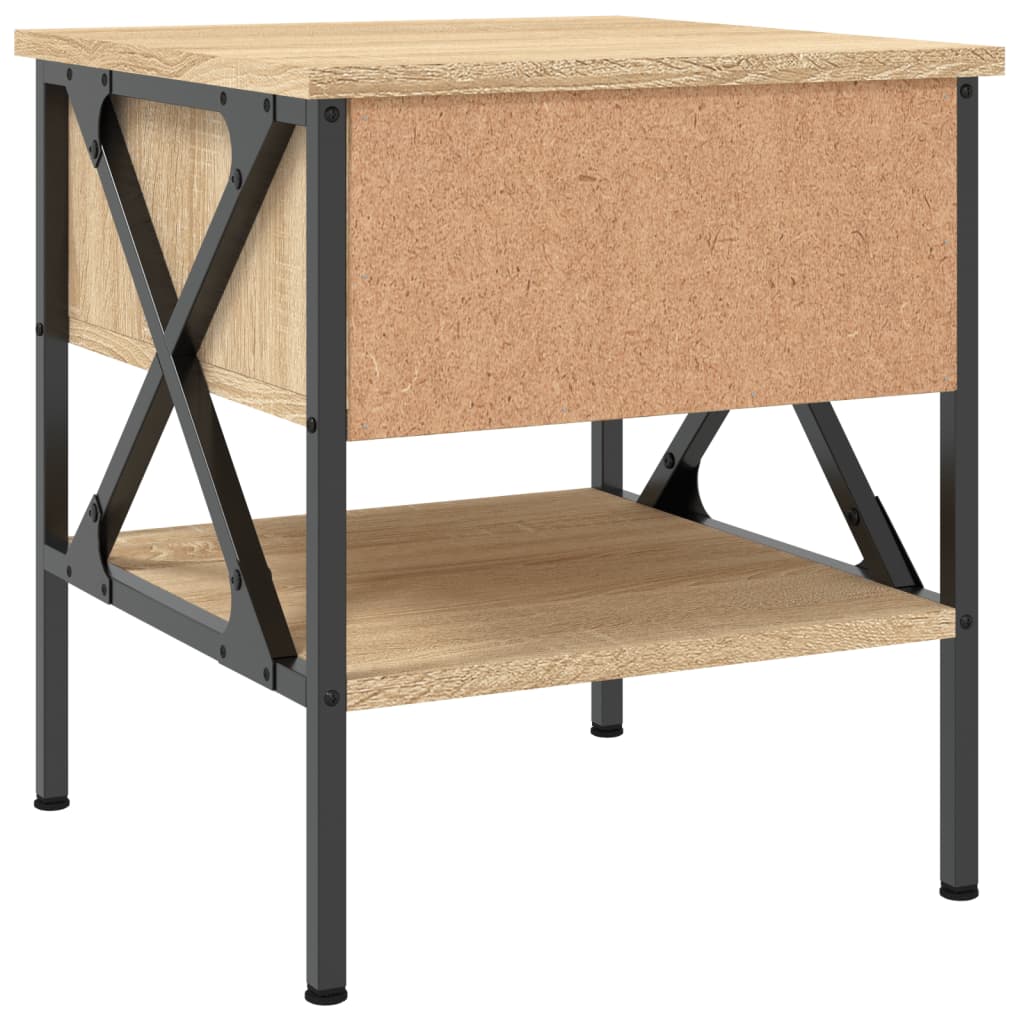 Nattbord Sonoma Eik 40X42X45 Cm Konstruert Tre