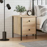 Nattbord Sonoma Eik 40X42X50 Cm Konstruert Tre