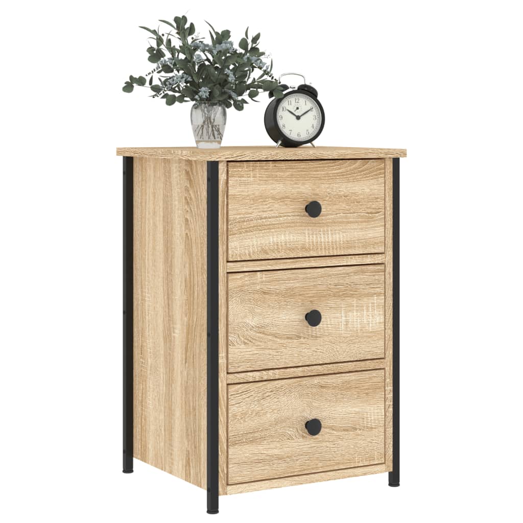 Nattbord Sonoma Eik 40X36X60 Cm Konstruert Tre