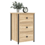 Nattbord Sonoma Eik 40X36X60 Cm Konstruert Tre
