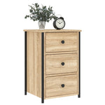 Nattbord 2 Stk Sonoma Eik 40X36X60 Cm Konstruert Tre