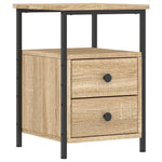 Nattbord Sonoma Eik 34X35,5X50 Cm Konstruert Tre