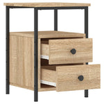 Nattbord Sonoma Eik 34X35,5X50 Cm Konstruert Tre
