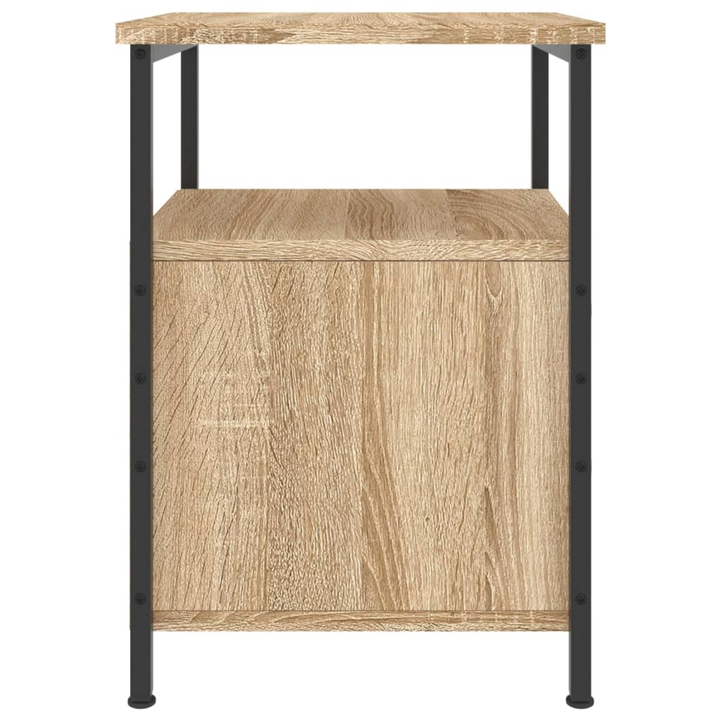 Nattbord 2 Stk Sonoma Eik 34X35,5X50 Cm Konstruert Tre