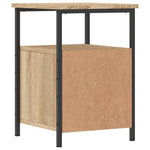 Nattbord 2 Stk Sonoma Eik 34X35,5X50 Cm Konstruert Tre