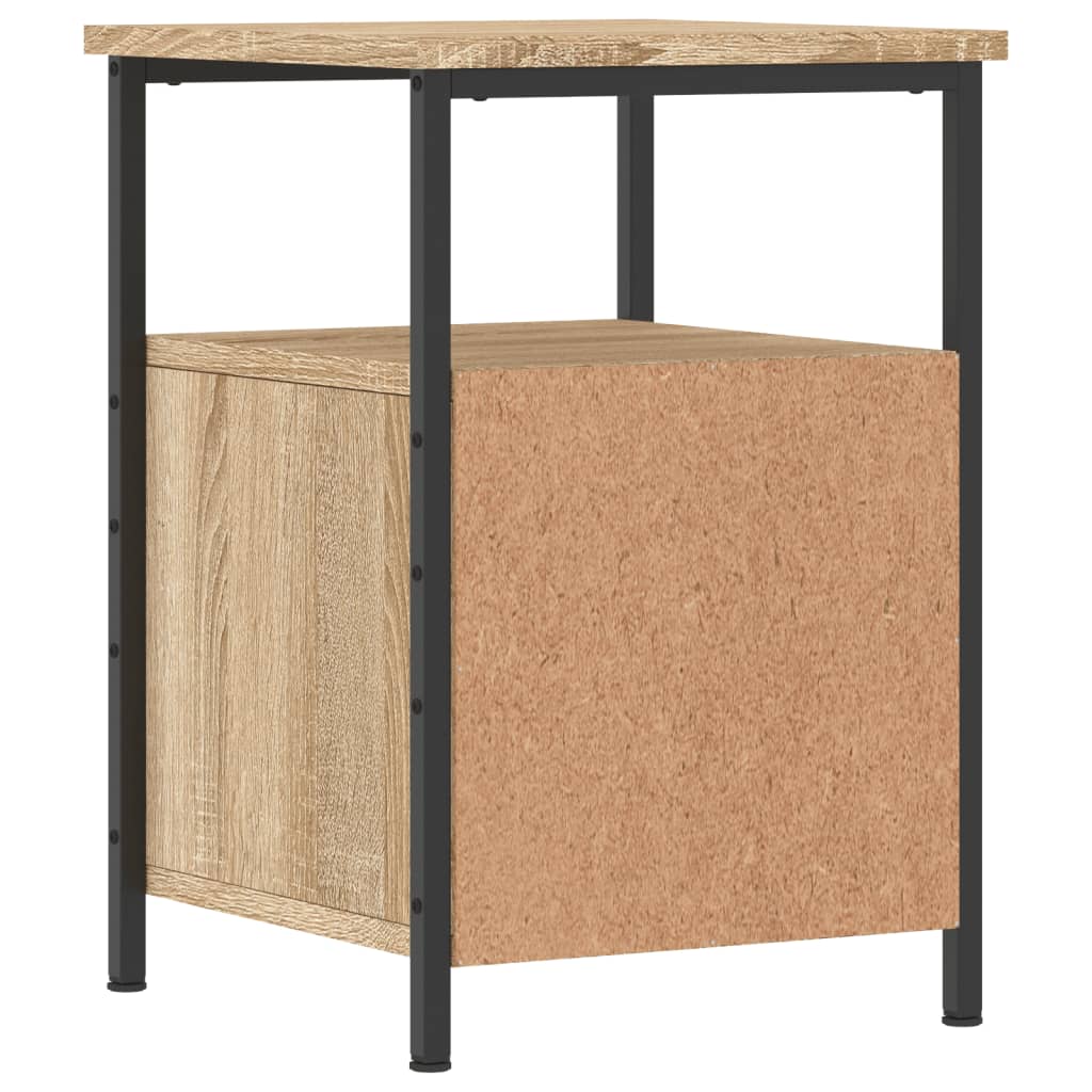 Nattbord 2 Stk Sonoma Eik 34X35,5X50 Cm Konstruert Tre