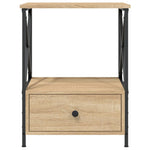Nattbord 2 Stk Sonoma Eik 50X41X65 Cm Konstruert Tre