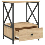 Nattbord 2 Stk Sonoma Eik 50X41X65 Cm Konstruert Tre