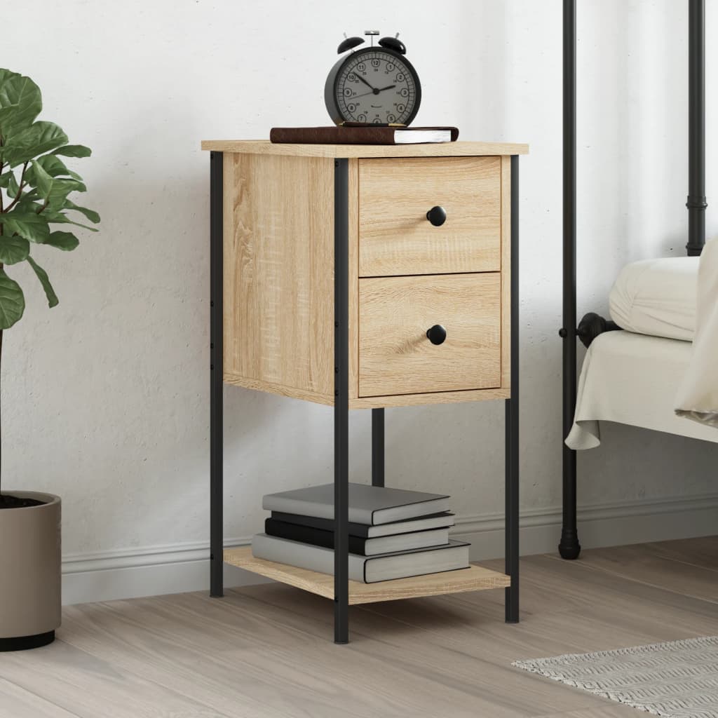 Nattbord Sonoma Eik 32X42X70 Cm Konstruert Tre