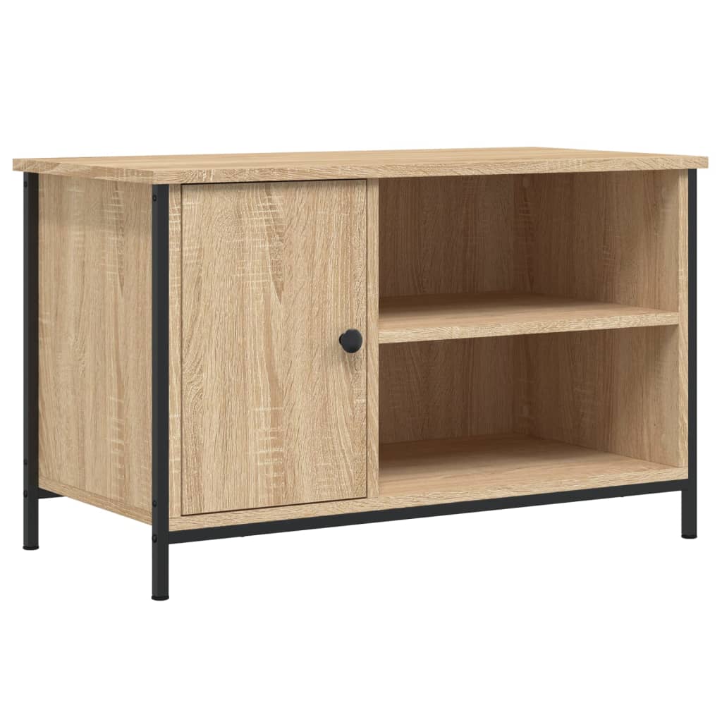 Tv-Benk Sonoma Eik 80X40X50 Cm Konstruert Tre
