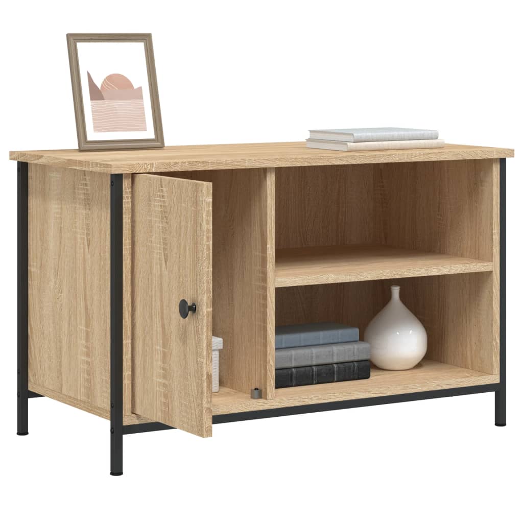 Tv-Benk Sonoma Eik 80X40X50 Cm Konstruert Tre