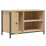 Tv-Benk Sonoma Eik 80X40X50 Cm Konstruert Tre