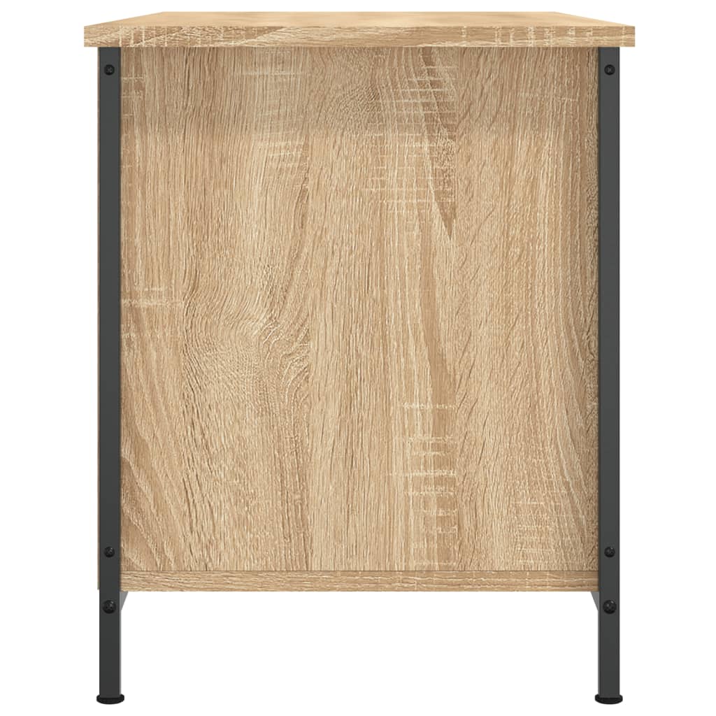 Tv-Benk Sonoma Eik 80X40X50 Cm Konstruert Tre