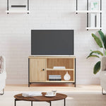 Tv-Benk Sonoma Eik 80X40X50 Cm Konstruert Tre
