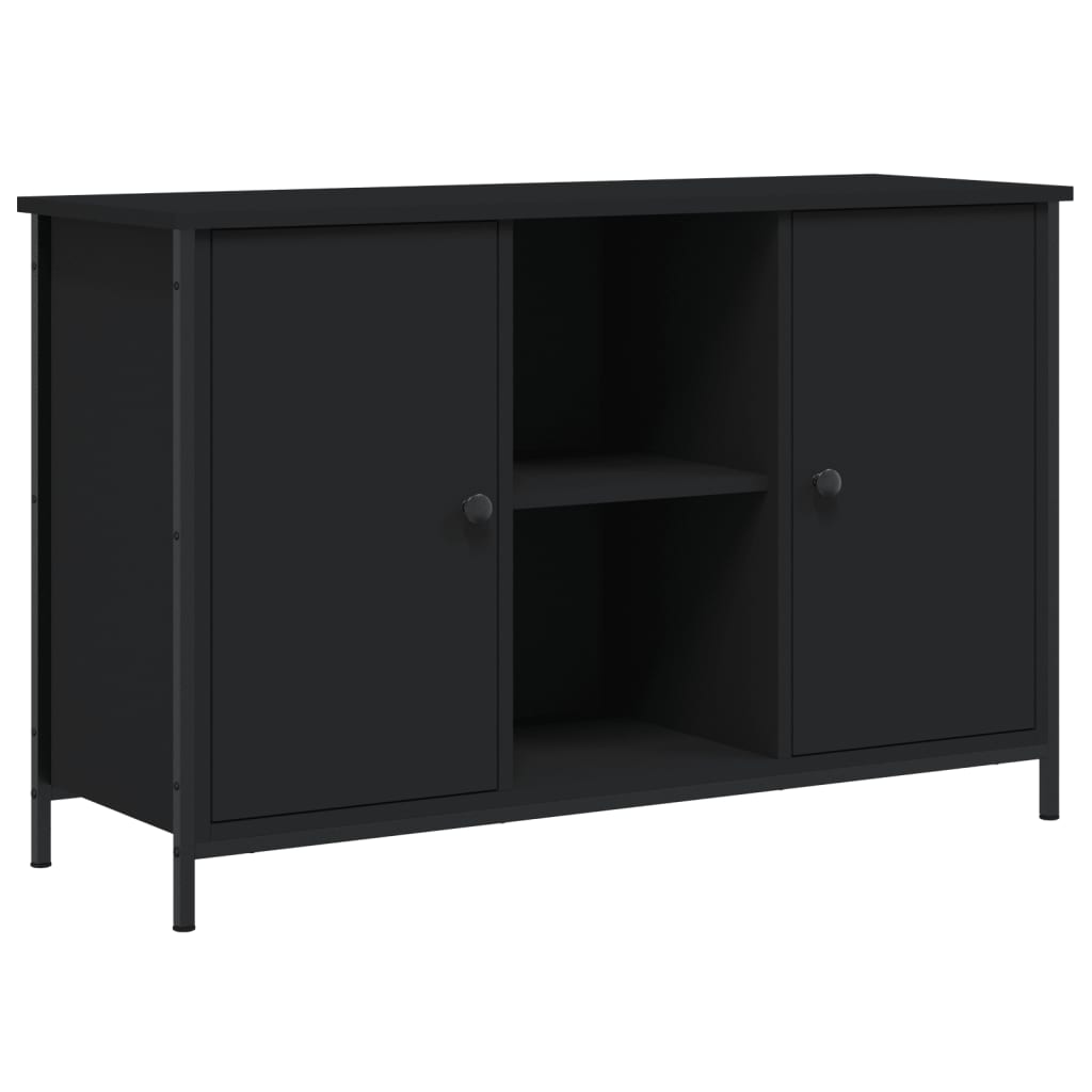 Tv-Benk Svart 100X35X65 Cm Konstruert Tre