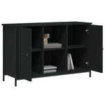 Tv-Benk Svart 100X35X65 Cm Konstruert Tre