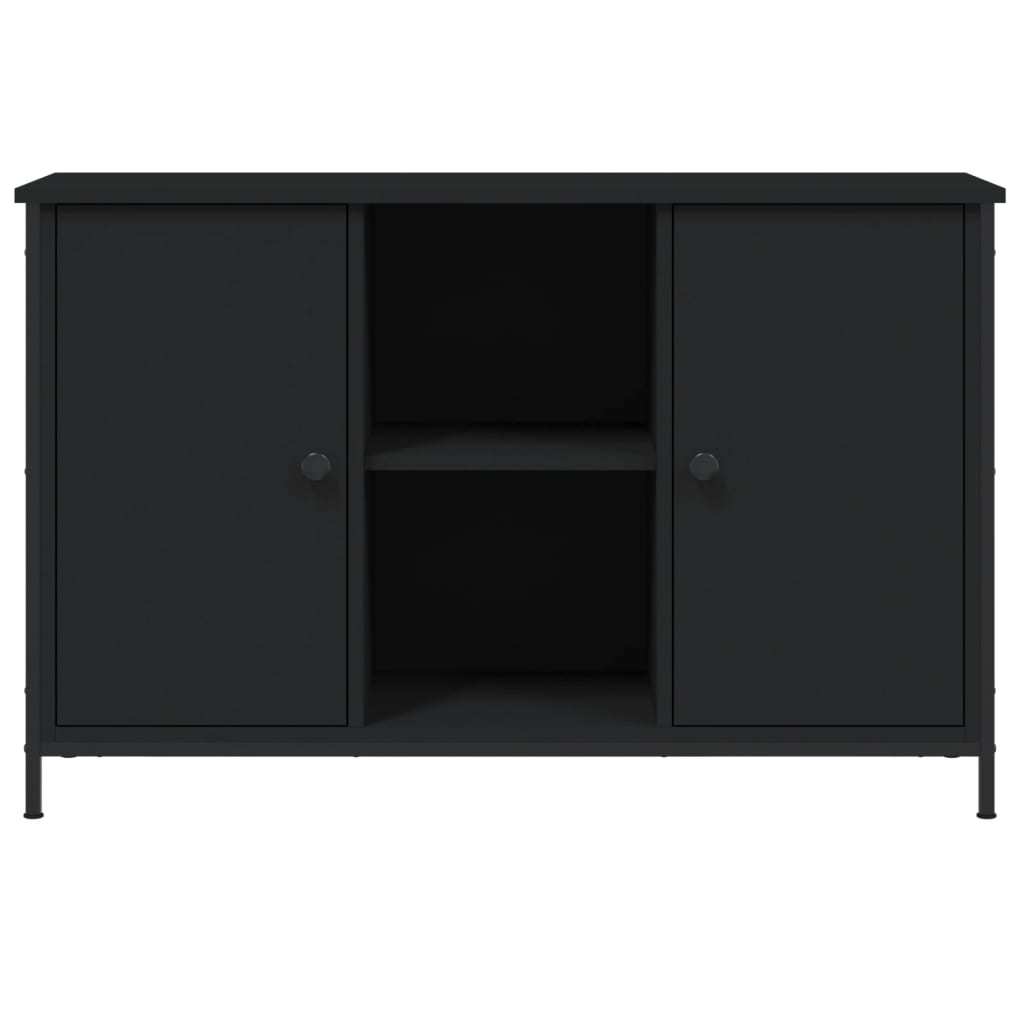 Tv-Benk Svart 100X35X65 Cm Konstruert Tre