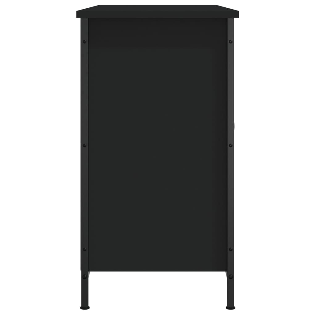 Tv-Benk Svart 100X35X65 Cm Konstruert Tre