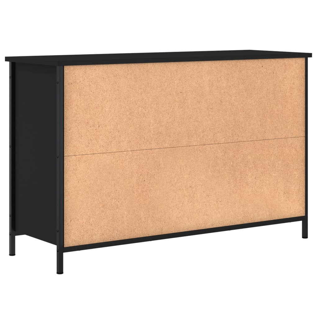 Tv-Benk Svart 100X35X65 Cm Konstruert Tre