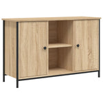 Tv-Benk Sonoma Eik 100X35X65 Cm Konstruert Tre