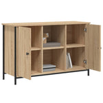 Tv-Benk Sonoma Eik 100X35X65 Cm Konstruert Tre
