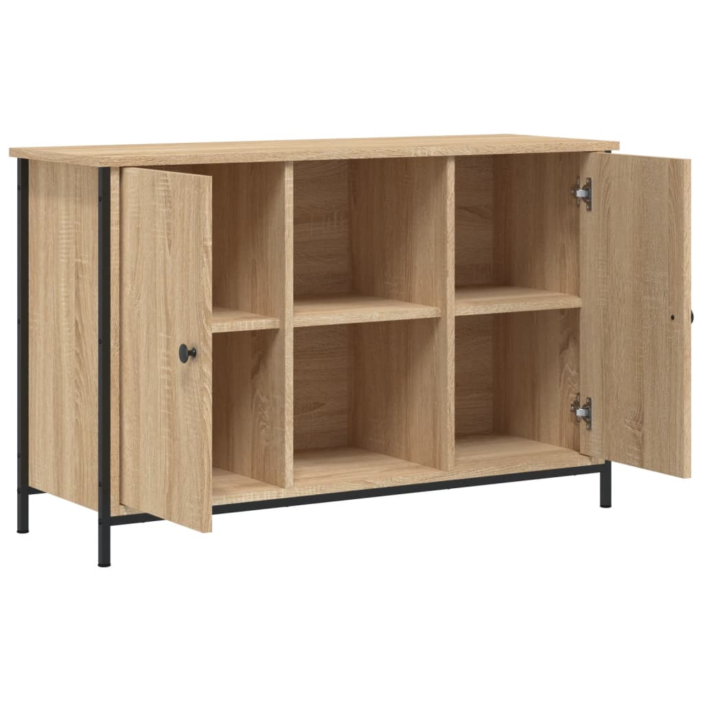 Tv-Benk Sonoma Eik 100X35X65 Cm Konstruert Tre