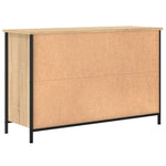 Tv-Benk Sonoma Eik 100X35X65 Cm Konstruert Tre