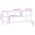 Tv-Skap Sonoma Eik 100X35X45 Cm Konstruert Tre