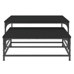 Stablebare Salongbord 2 Stk Svart Konstruert Tre