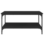 Salongbord Svart 80X80X40 Cm Konstruert Tre